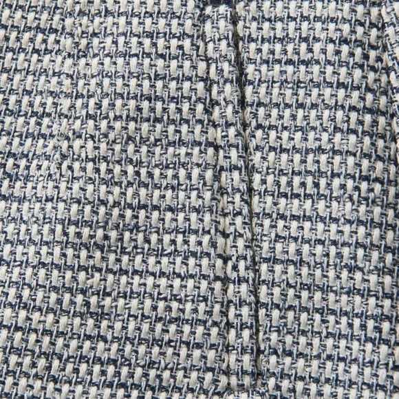 L.K. Bennett Josie Navy Tweed Skirt with Fringe detail - Picture 3 of 12